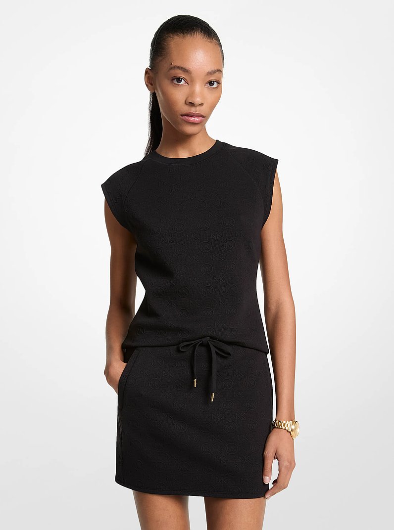 Camisa en jacquard con logotipo in NEGRO | Michael Kors