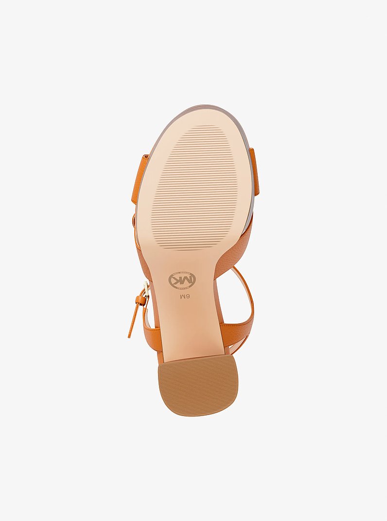 Hannah Platform Sandal in RADIANT ORANGE - Sale | Michael Kors