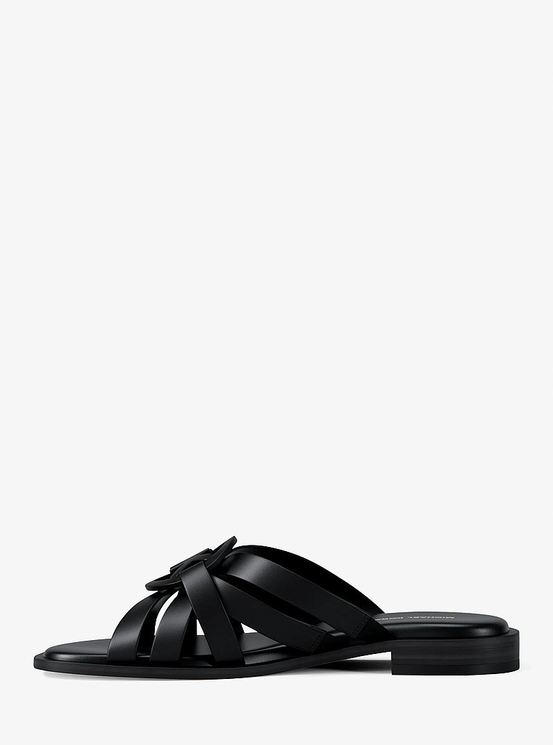 Sandalia Erika de piel in NEGRO | Michael Kors
