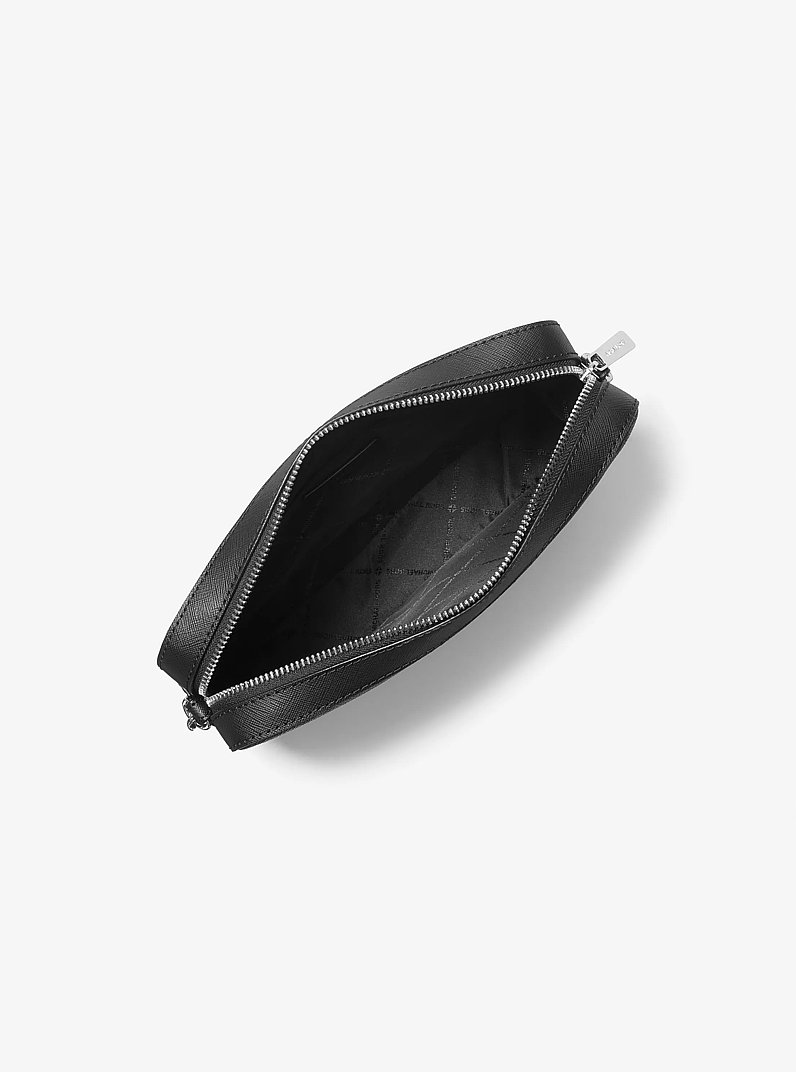 Jet Set Large Logo Crossbody Bag in BLACK | Michael Kors