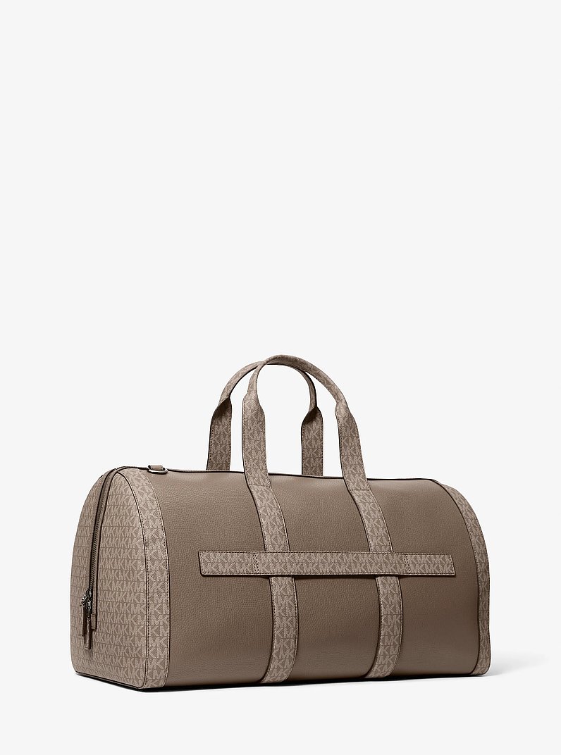 Sac de voyage Cooper en cuir grain&eacute; &agrave; logo Signature in CHAMPIGNON | Michael Kors