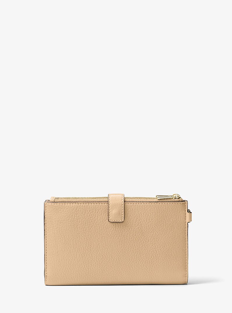 Adele Leather Smartphone Wallet in CAMEL | Michael Kors