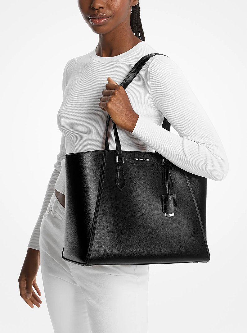 Bolso tote Taryn grande de piel in NEGRO | Michael Kors