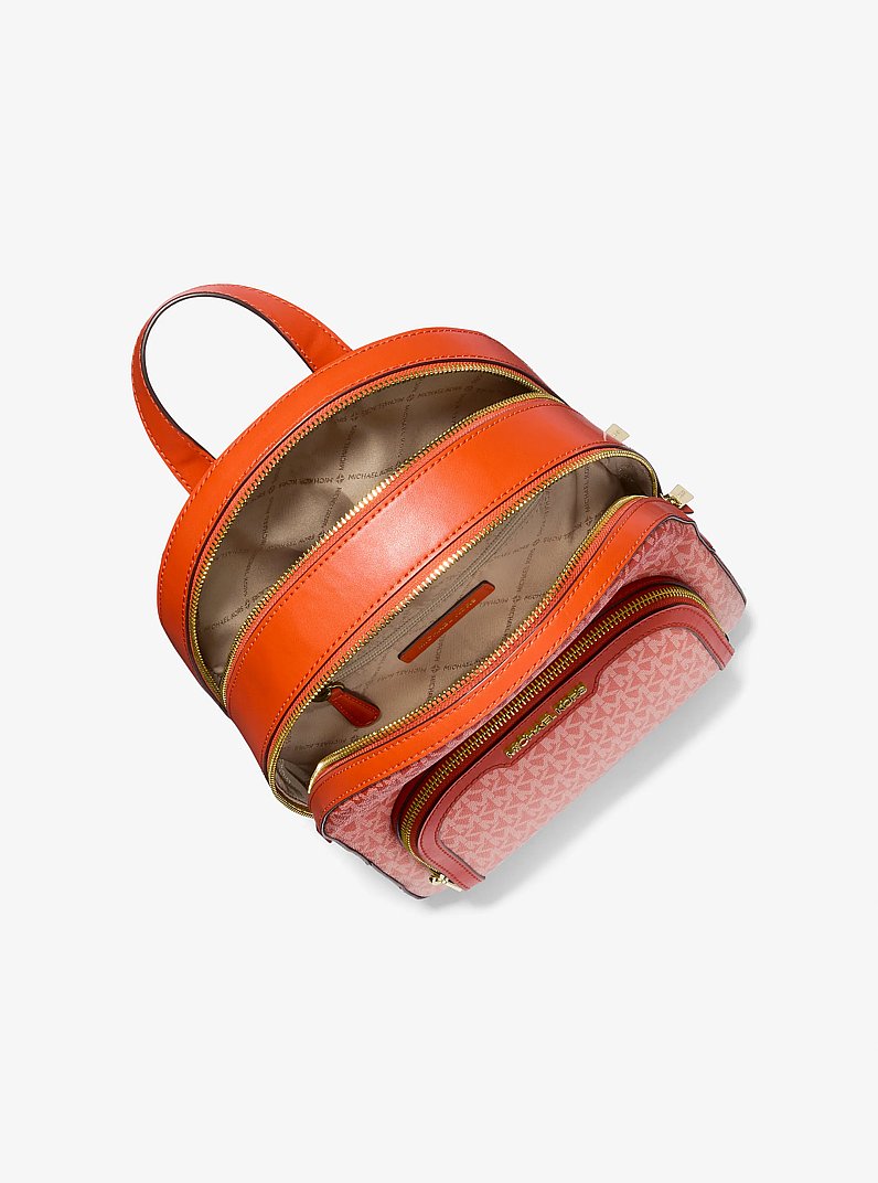 Sac &agrave; dos Jaycee ombr&eacute; de taille moyenne &agrave; logo Signature in ARGILE ROUGE | Michael Kors