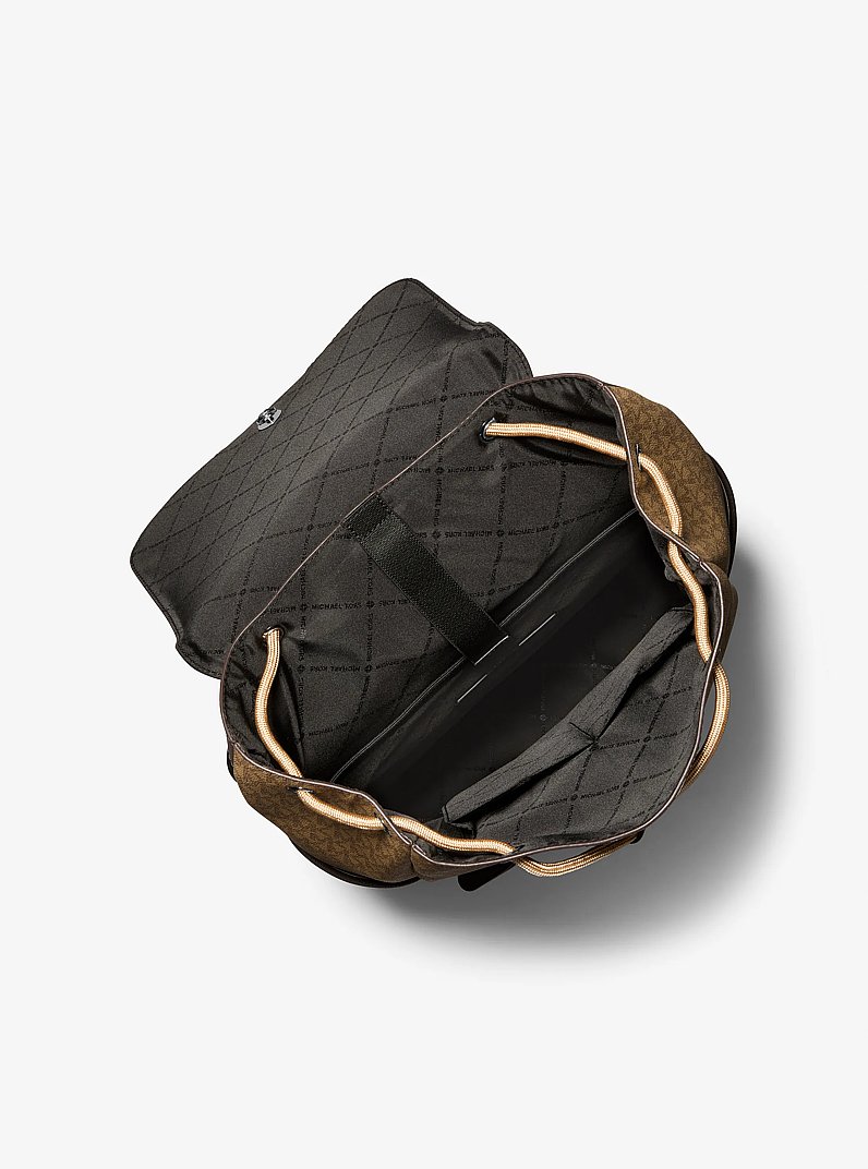 Hudson Signature Logo Backpack in HUSK | Michael Kors