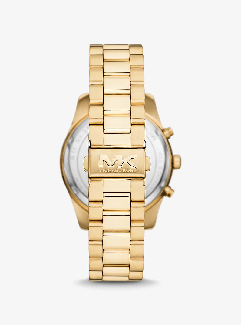 Oversized Lexington Gold-Tone Watch in GOLD | Michael Kors
