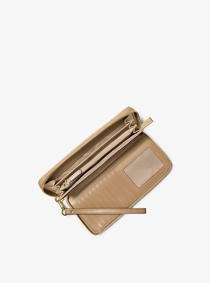 Billetera continental grande con logotipo in C&Aacute;SCARA | Michael Kors