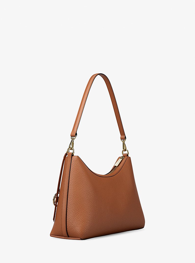 Sammy Medium Pebbled Leather Convertible Shoulder Bag in LUGGAGE | Michael Kors