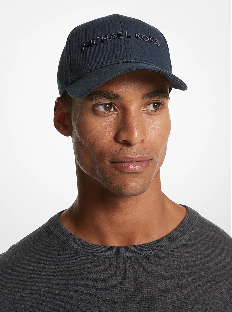 Embroidered Baseball Hat in MIDNIGHT | Michael Kors