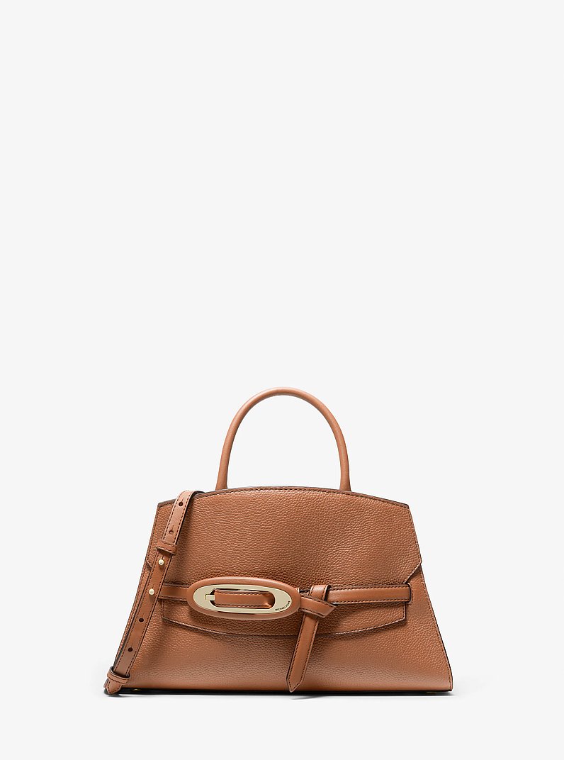 Cornelia Medium Pebbled Leather Satchel in LUGGAGE | Michael Kors [US]
