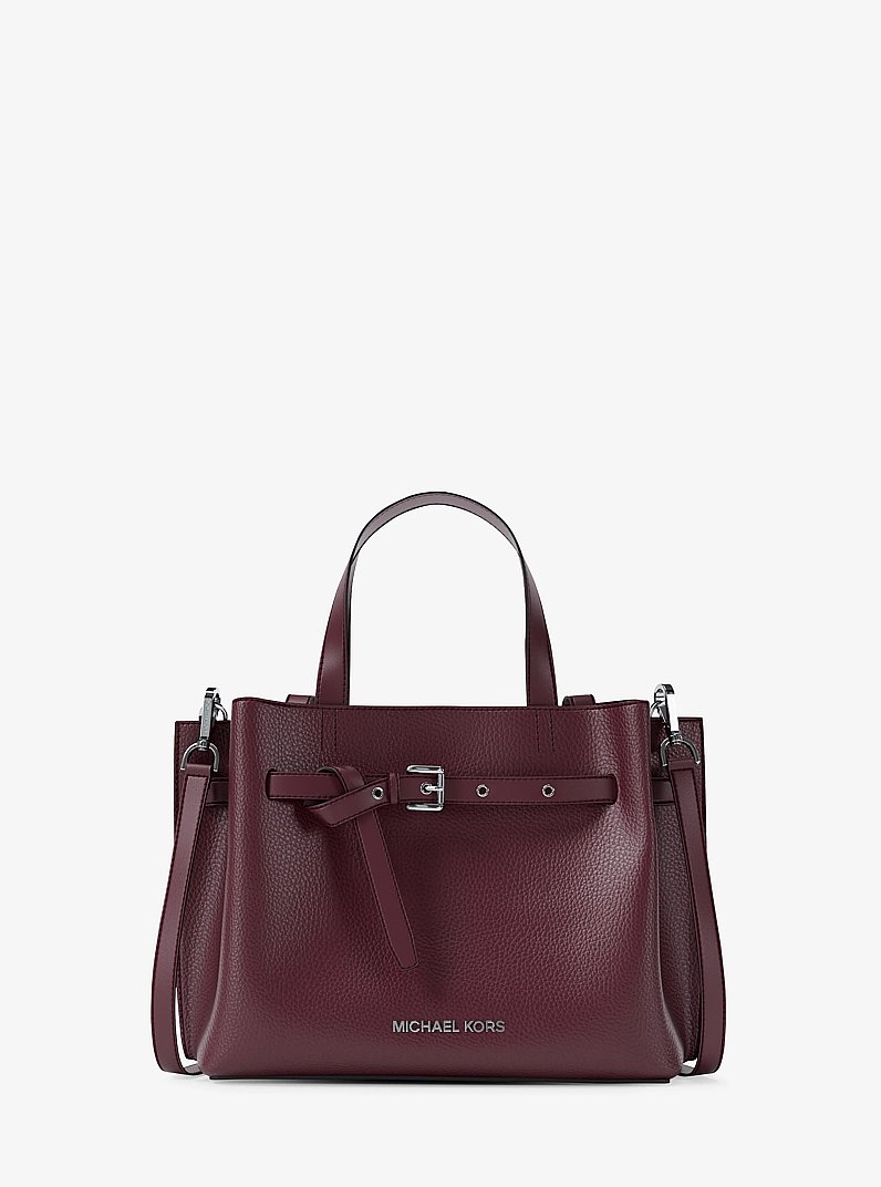 Emilia Small Pebbled Leather Satchel