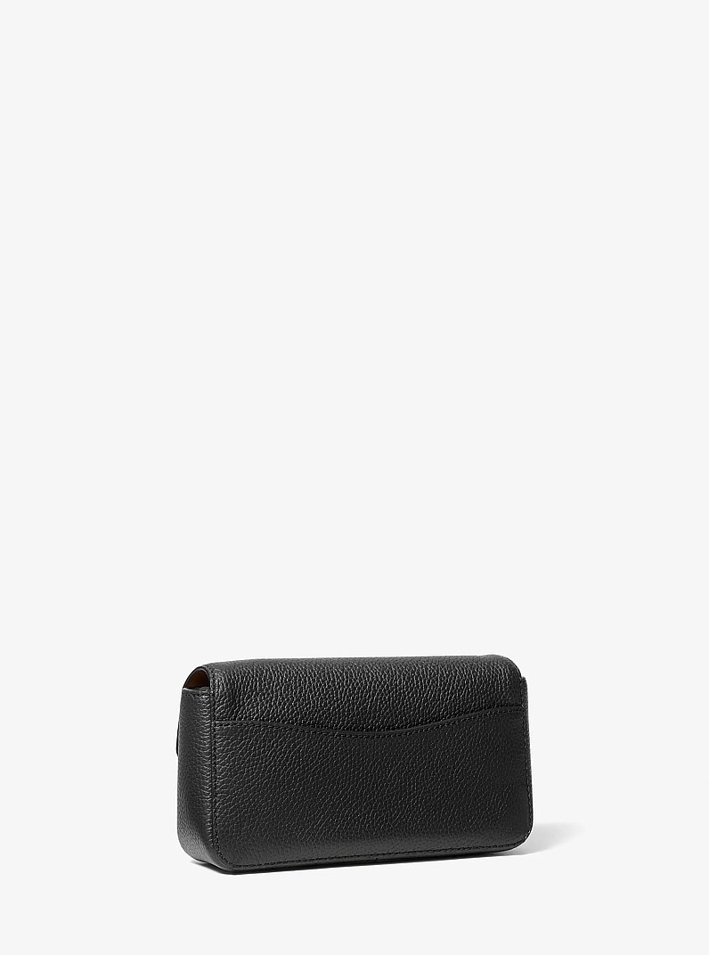 Kacey Extra-Small Pebbled Leather Crossbody Bag in BLACK | Michael Kors