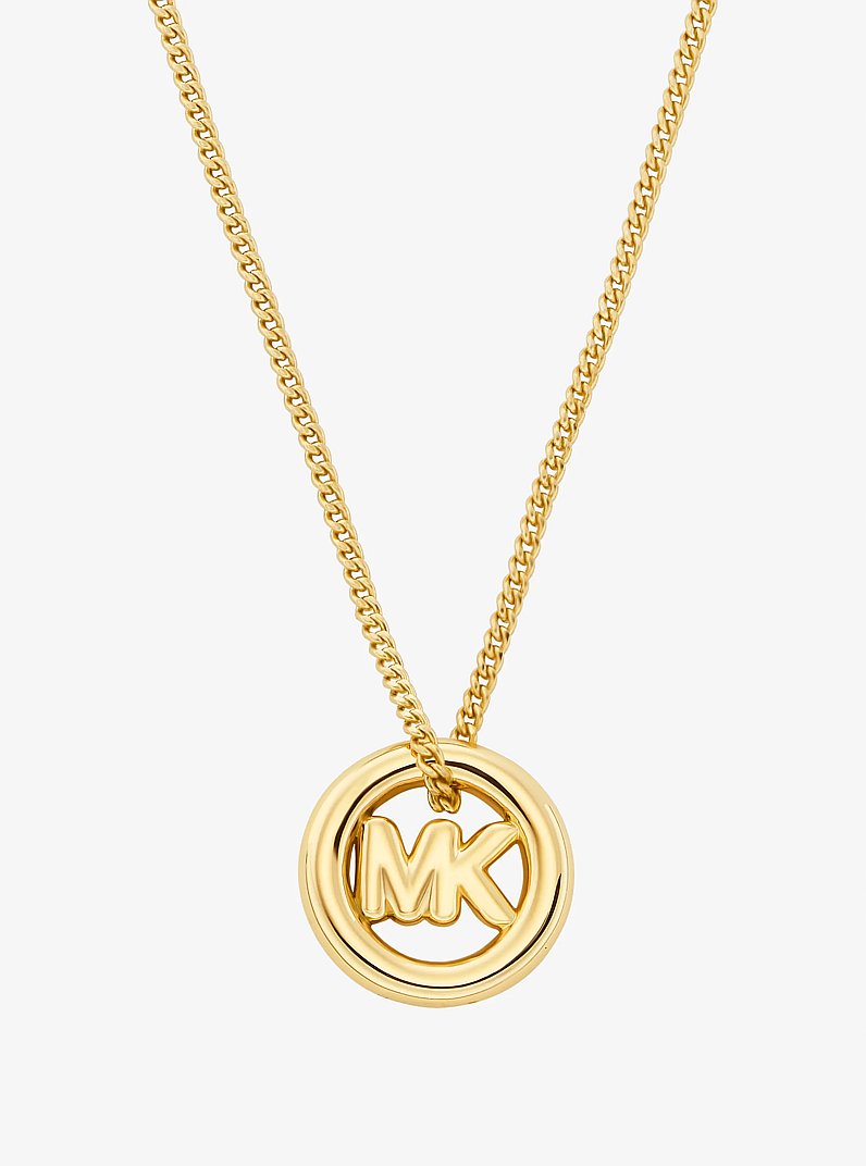 Logo Charm Necklace in GOLD | Michael Kors