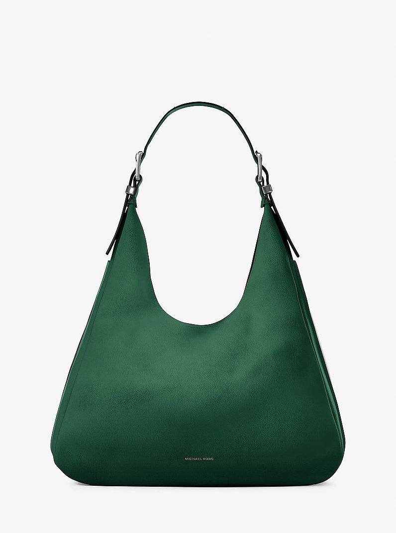 Bolso hobo de hombro Nolita grande de nobuck in MUSGO | Michael Kors