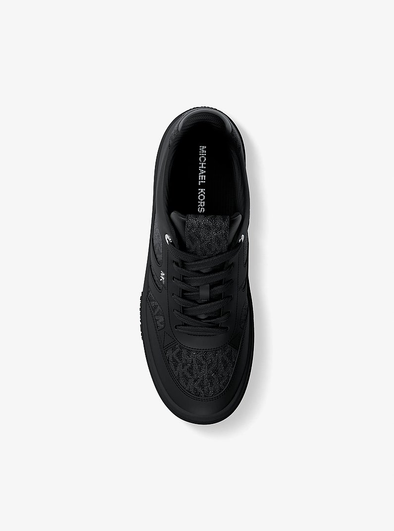 Dane Mixed-Media Sneaker in BLACK | Michael Kors