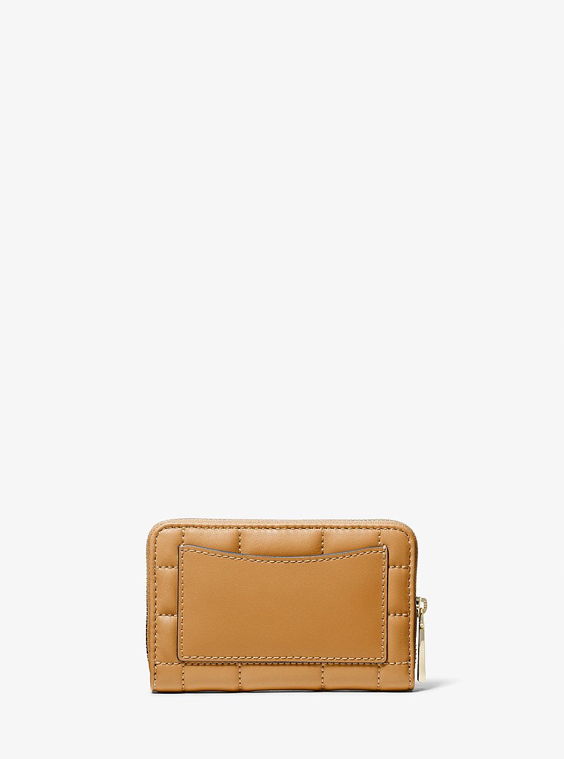 Small Quilted Leather Wallet in PALE PEANUT | Michael Kors