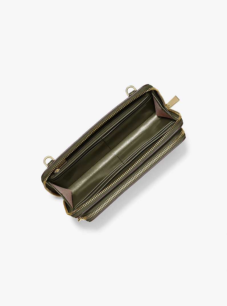 Grand sac &agrave; bandouli&egrave;re convertible Jet Set en cuir grain&eacute; in LIERRE | Michael Kors