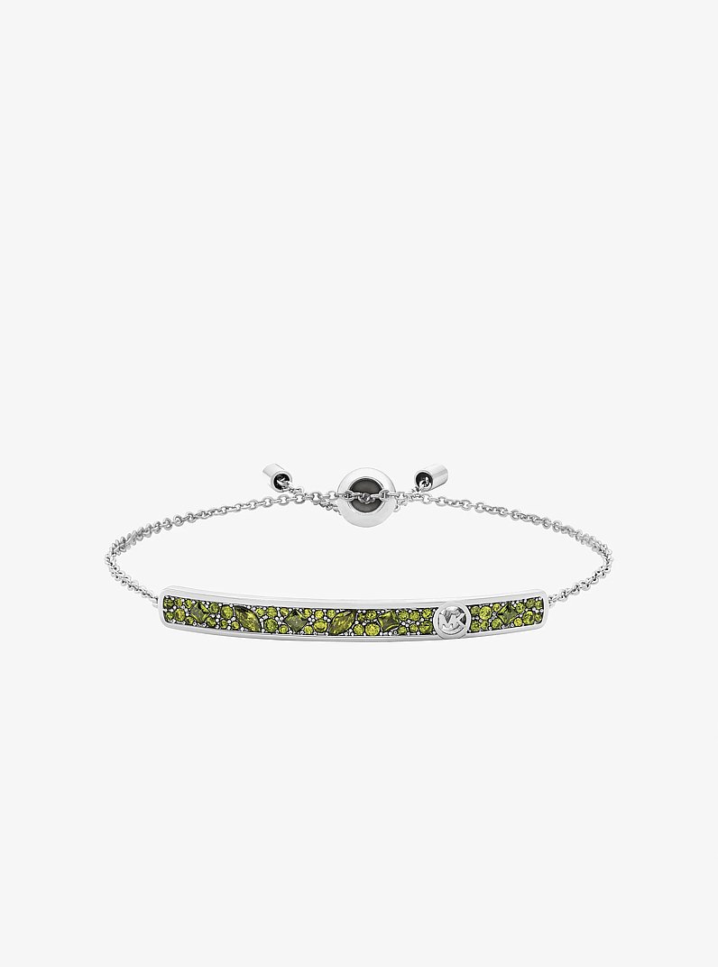 Pav&eacute; Bar Slider Bracelet in SILVER | Michael Kors