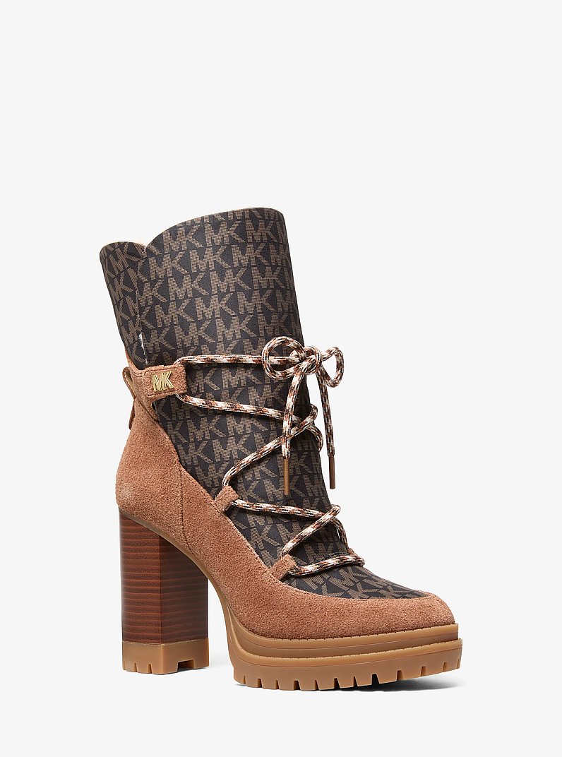 Culver Mixed-Media Platform Boot in BROWN - Sale | Michael Kors [US]