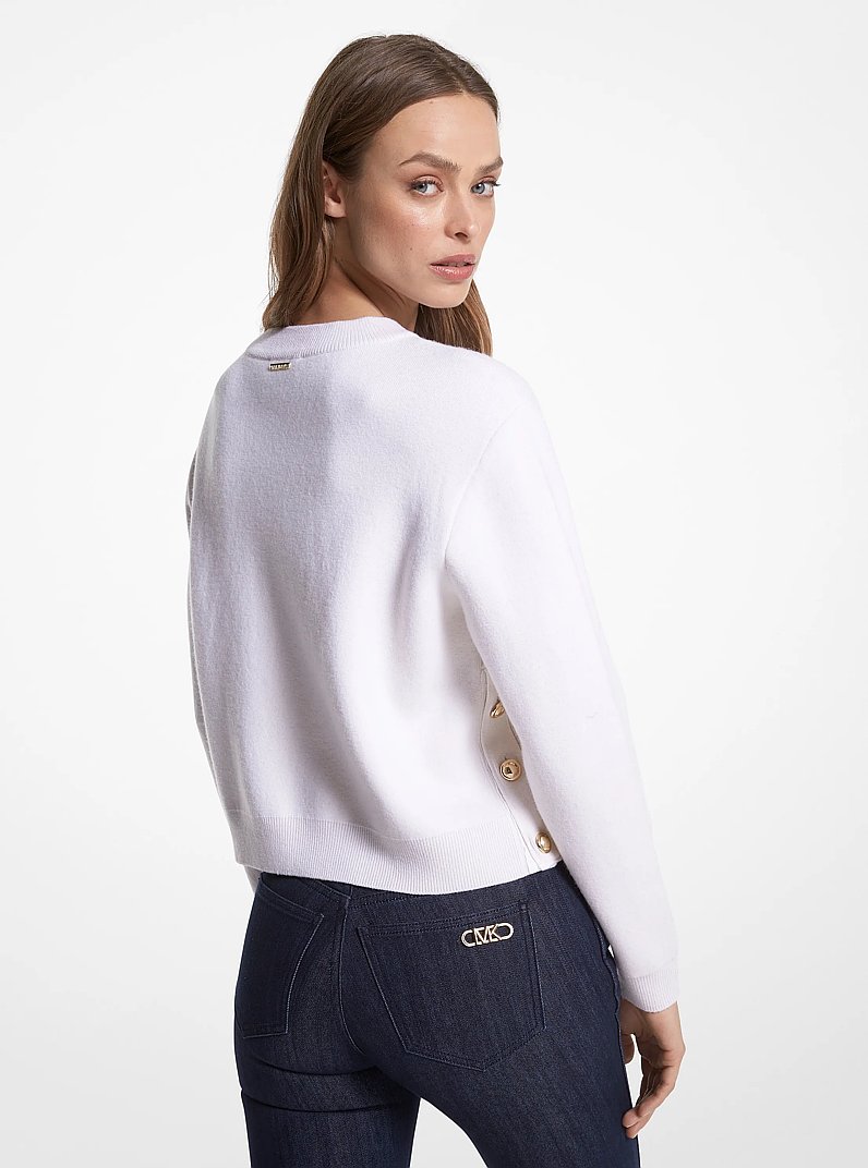 Wool Blend Sweater in WHITE | Michael Kors