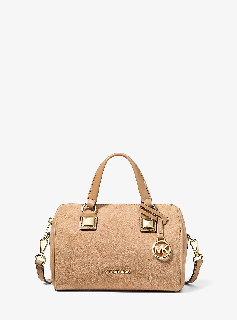 Grayson Small Duffel Crossbody Bag in CAMEL | Michael Kors