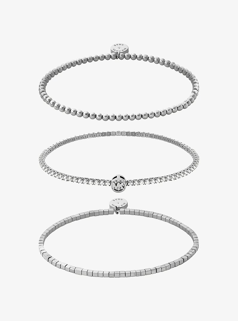 3-Piece Bracelet Gift Set in SILVER | Michael Kors