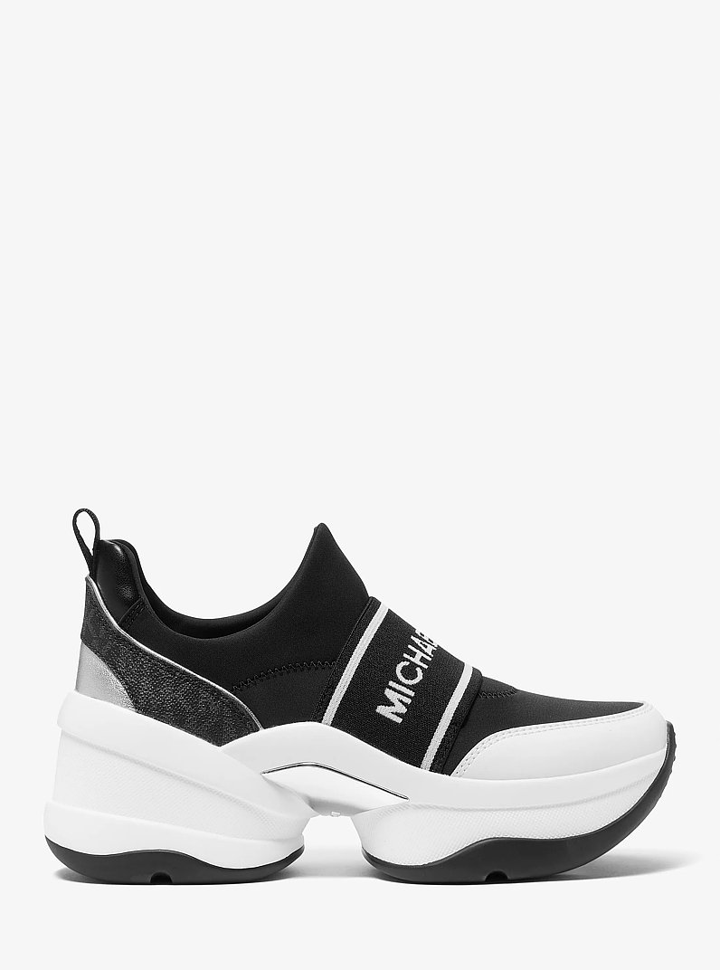 Olympia Scuba Slip-On Trainer in BLACK | Michael Kors