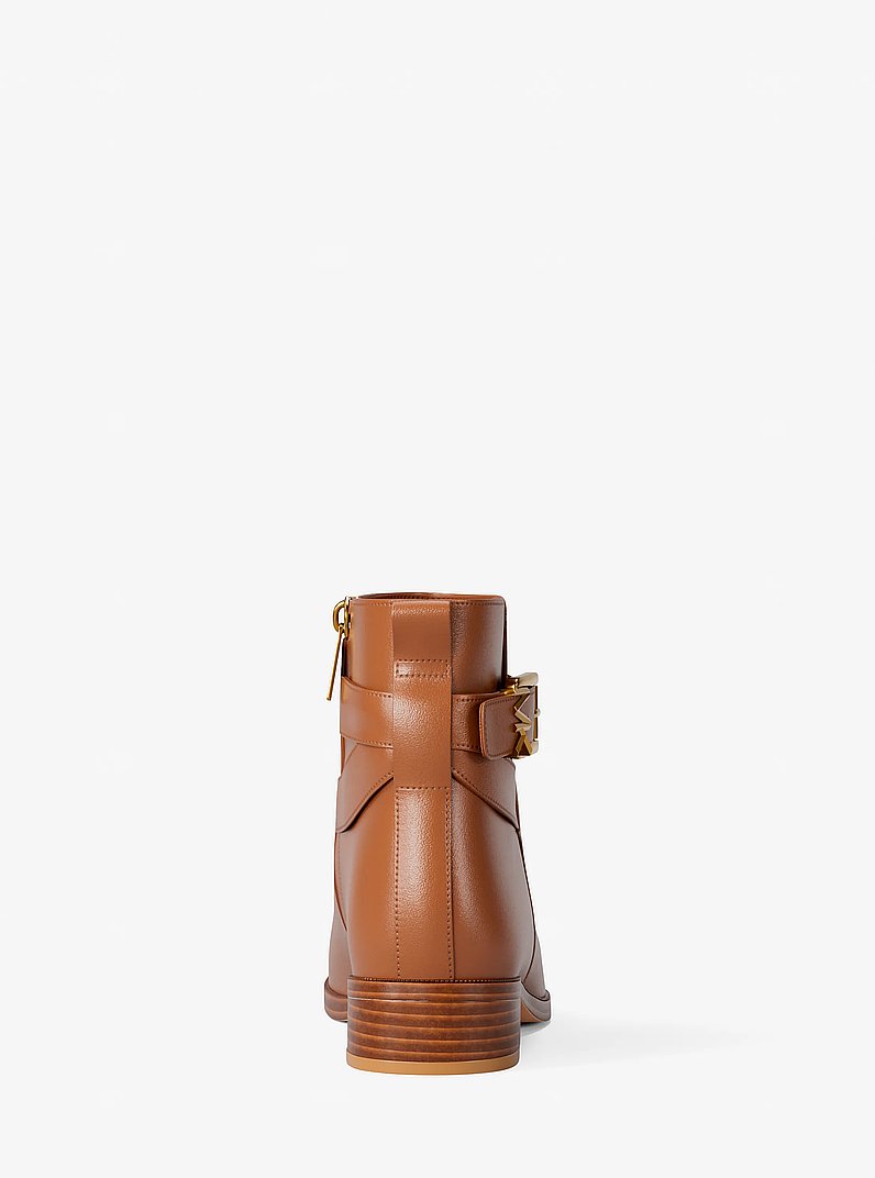 Rachel Leather Ankle Boot in LUGGAGE | Michael Kors