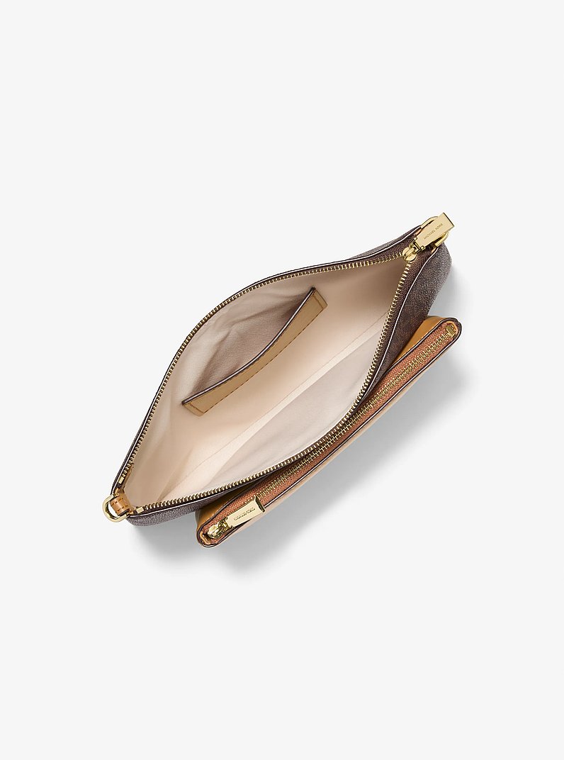 Borsa a tracolla convertibile Jet Set media con logo in BRONZO/GHIANDA | Michael Kors