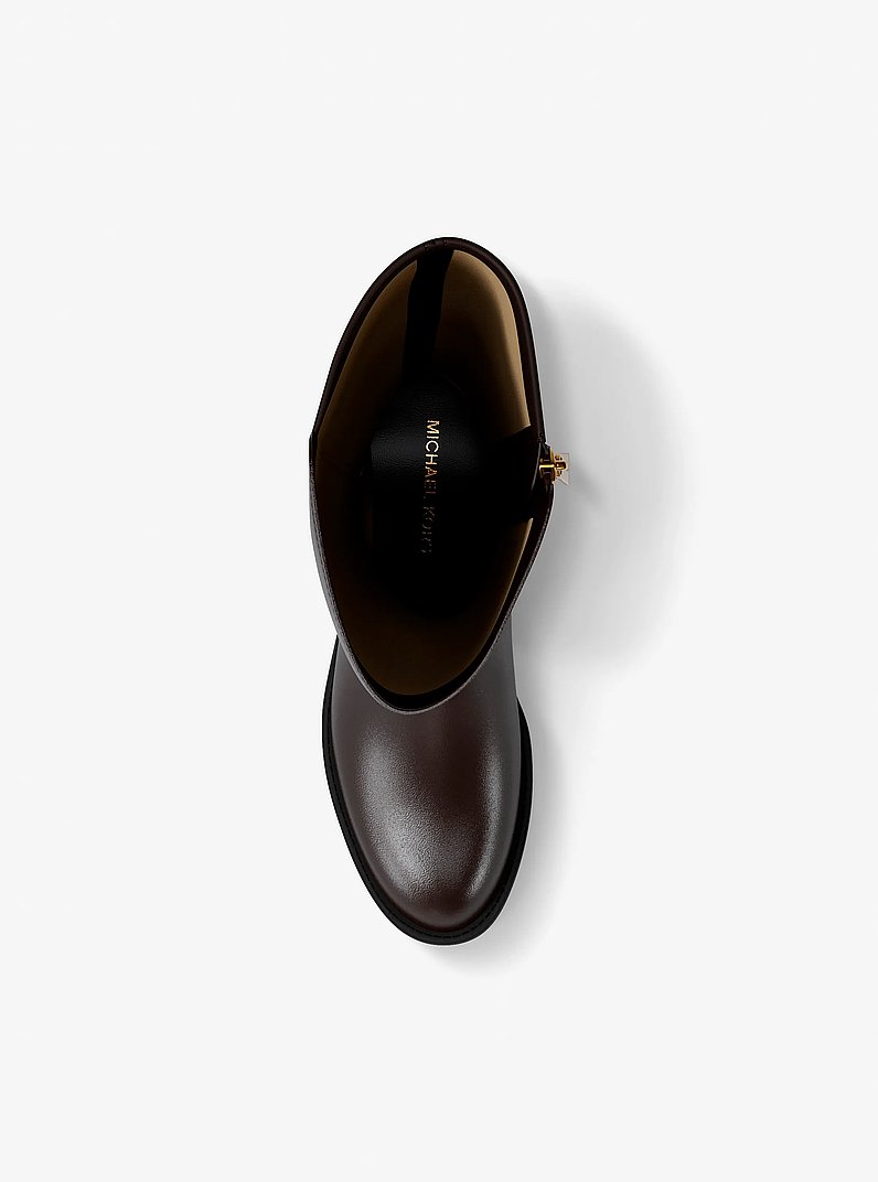 Rachel Leather Boot in CHOCOLATE | Michael Kors