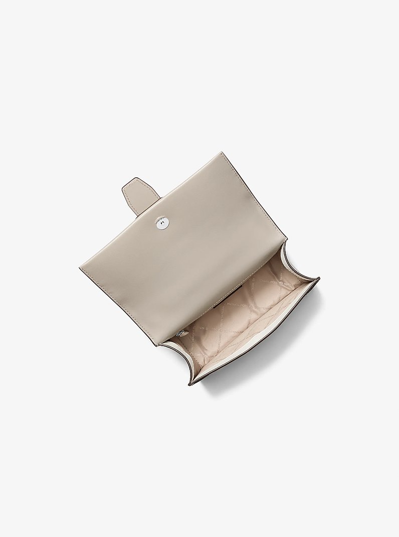 Greenwich Small Color-Block Signature Logo Crossbody Bag in OPTIC WHITE | Michael Kors