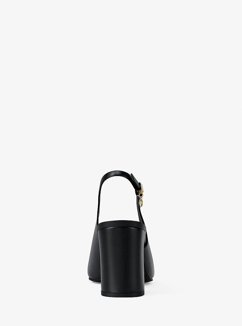 Zapato de sal&oacute;n Piper Flex de piel con tal&oacute;n descubierto in NEGRO | Michael Kors