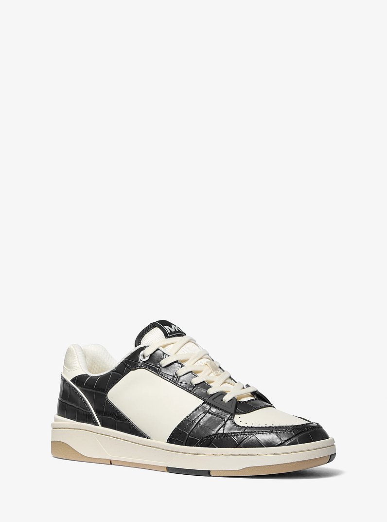 Rebel Leather Sneaker in BLACK | Michael Kors