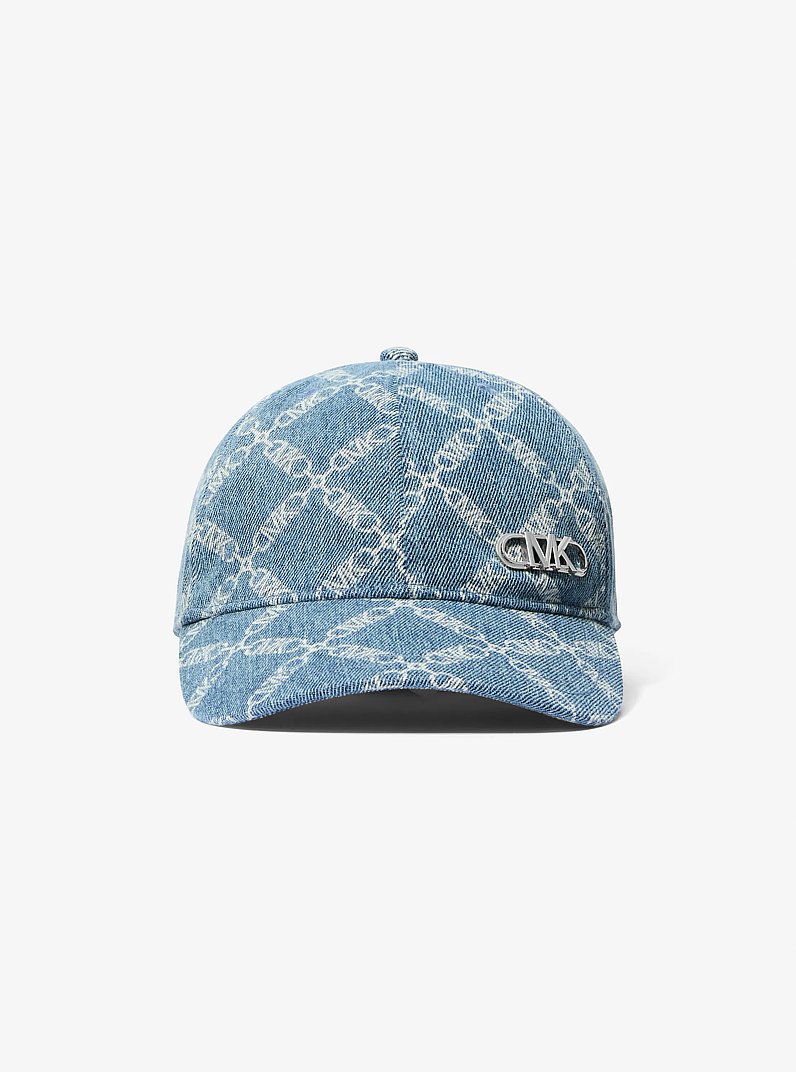Gorra de b&eacute;isbol de denim con logotipo imperio in LAVADO UNION | Michael Kors