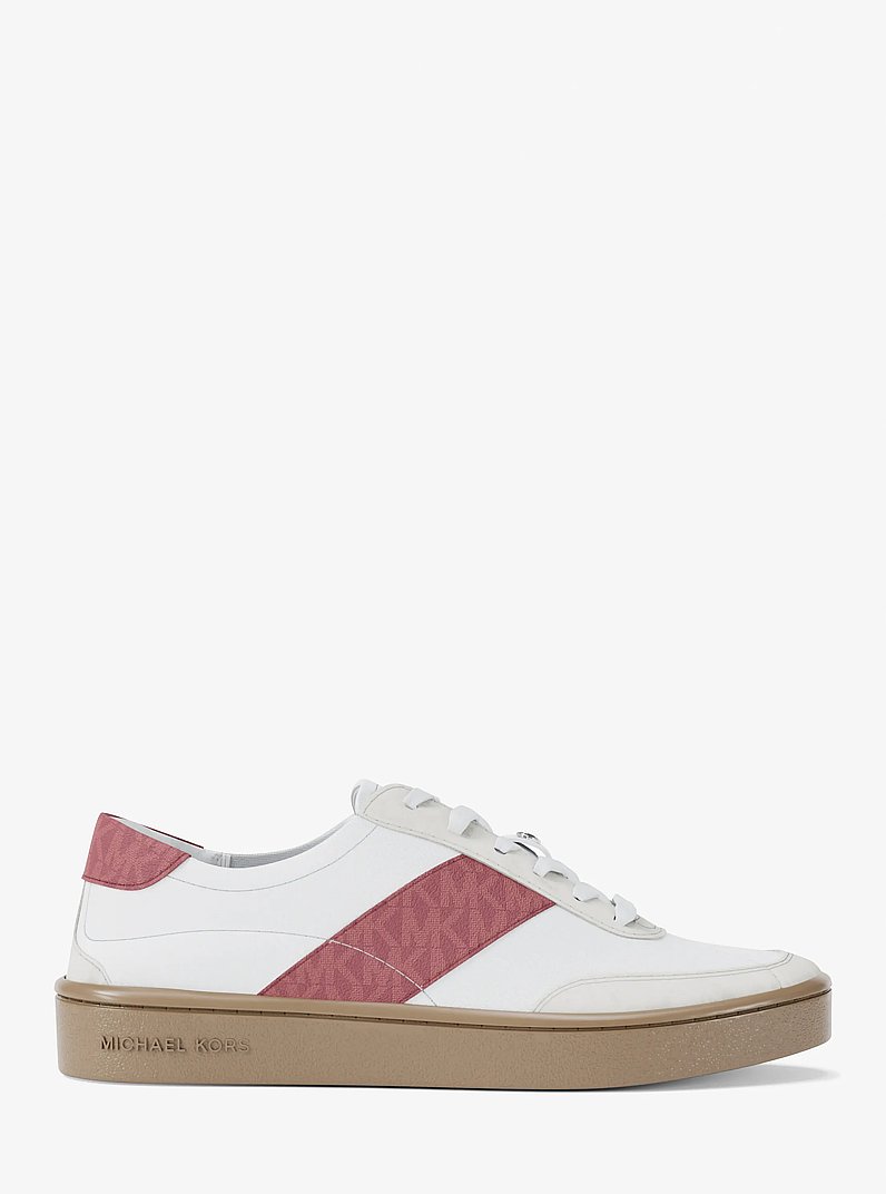 Kaycee Signature Logo Stripe Sneaker in ROSEWOOD | Michael Kors