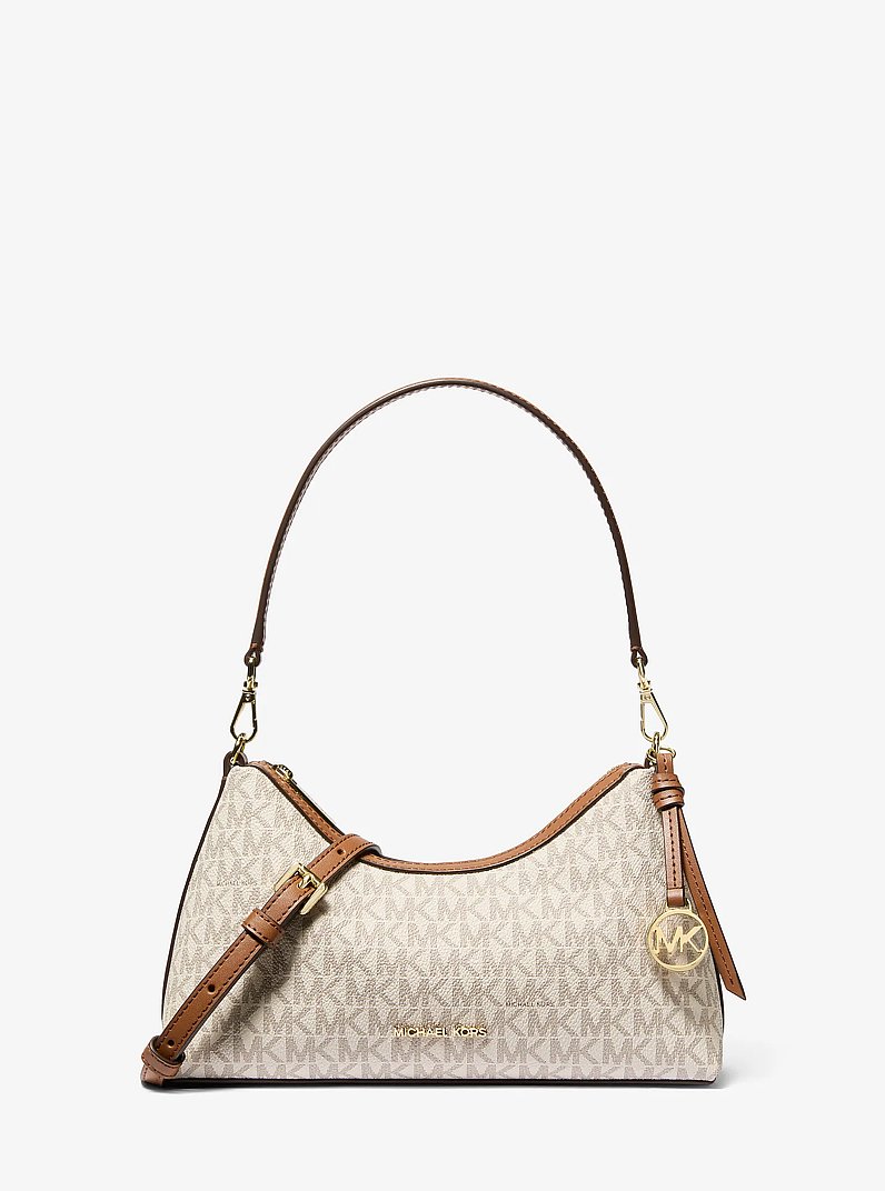 Sammy Small Signature Logo Convertible Crossbody Bag in VANILLA | Michael Kors