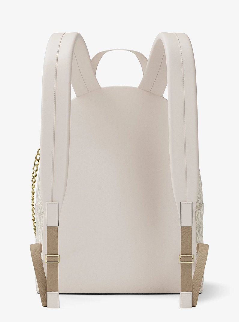 Slater Large Signature Logo Backpack in LT CRM MULTI | Michael Kors