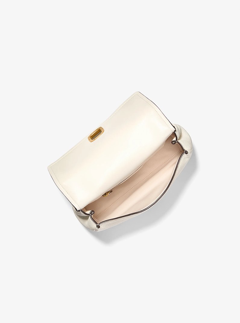 Bolso de hombro transformable Bryant peque&ntilde;o de piel texturizada in BEIGE P&Aacute;LIDO | Michael Kors