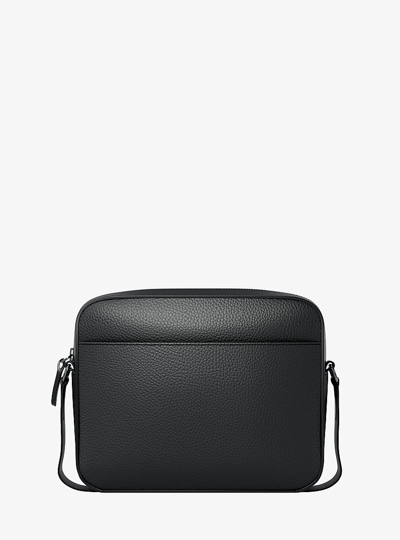 Jet Set Pebbled Leather Crossbody Bag in NEGRO | Michael Kors