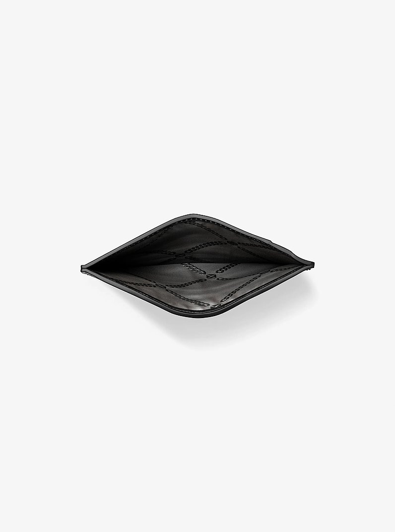 Hudson Logo Card Case in BRIGHT WHT | Michael Kors