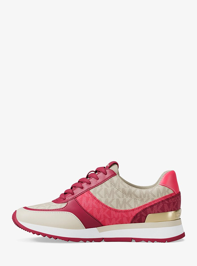 Andi Mixed-Media Trainer in DK RASPBERRY | Michael Kors