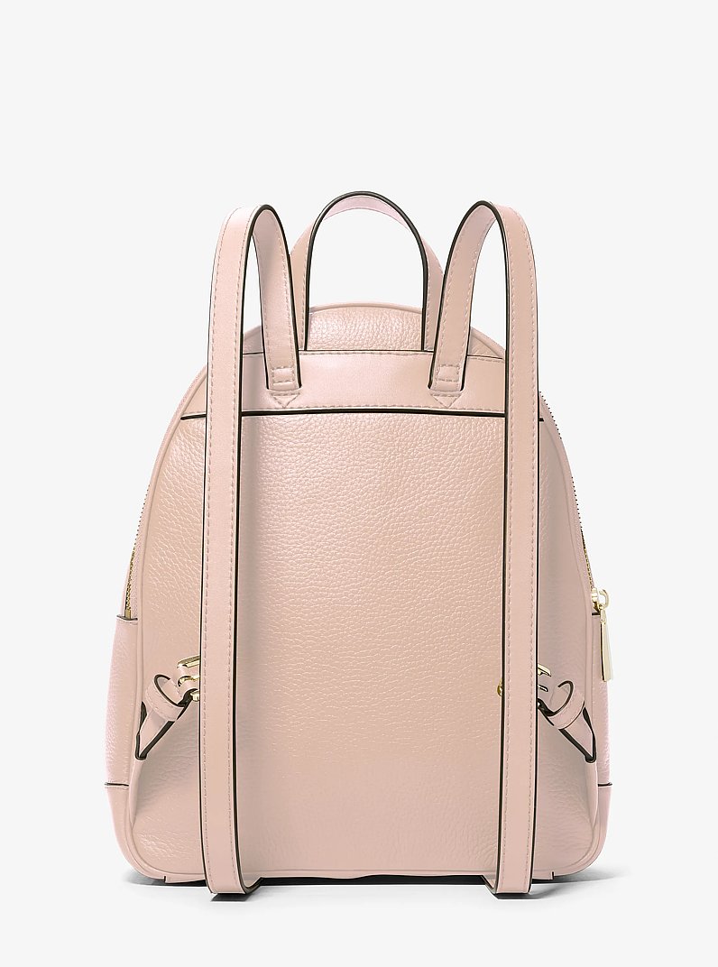 Brooklyn Medium Pebbled Leather Backpack in SOFT PINK | Michael Kors