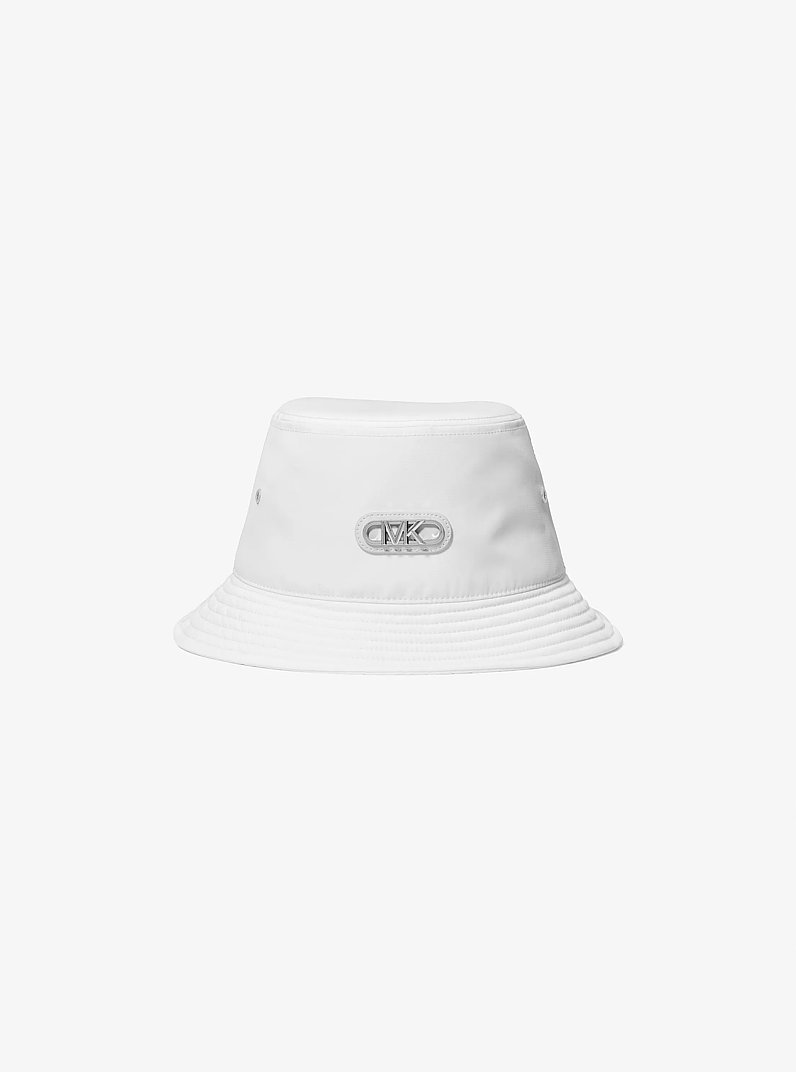 Woven Bucket Hat in WHITE | Michael Kors