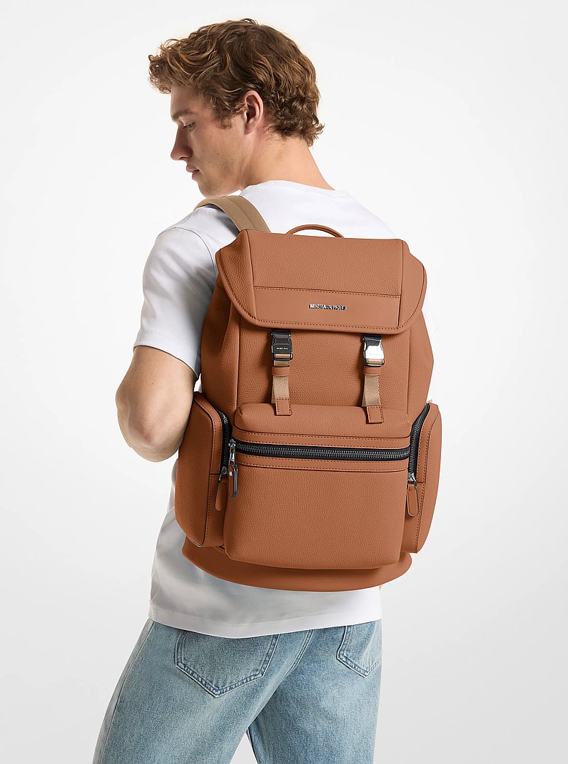 Mochila Jet Set de piel granulada in LUGGAGE | Michael Kors