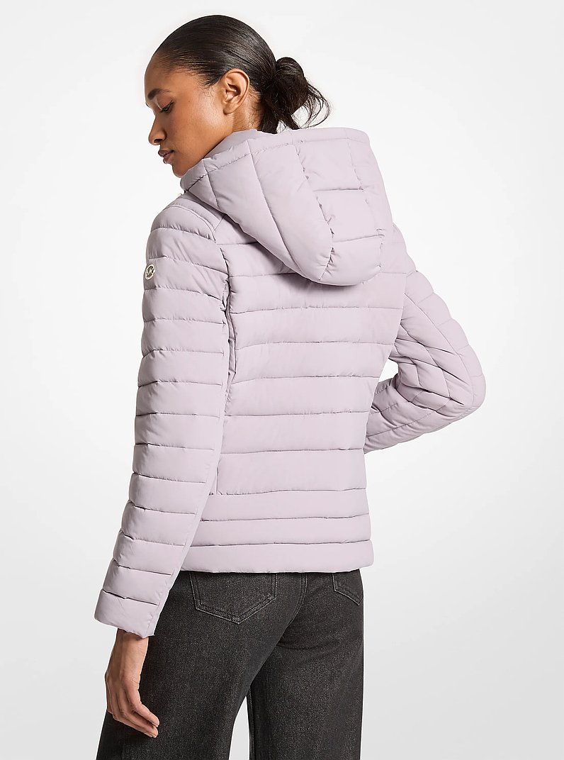 Chaqueta reversible acolchada con dise&ntilde;o chevron in LILA | Michael Kors