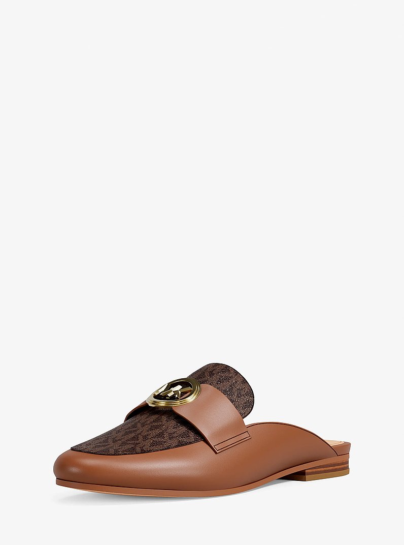 Mule Mckenzie aus Logostoff und Leder in BRAUN/LUGGAGE | Michael Kors