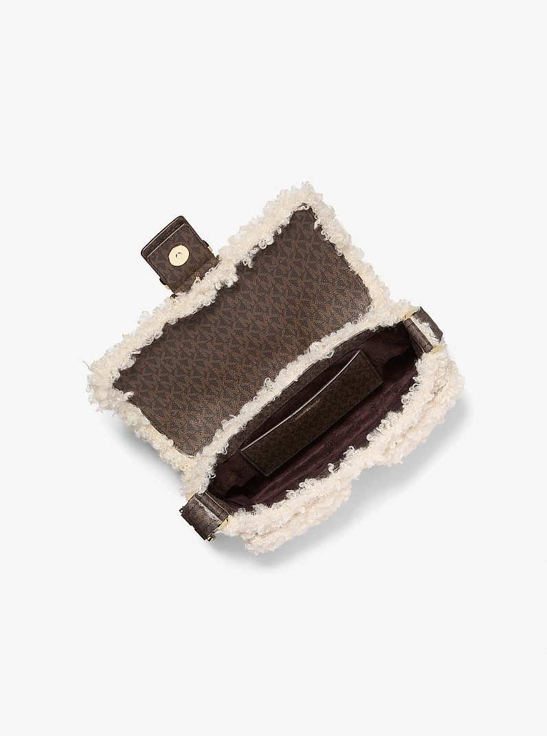 Colby Medium Faux Shearling Shoulder Bag