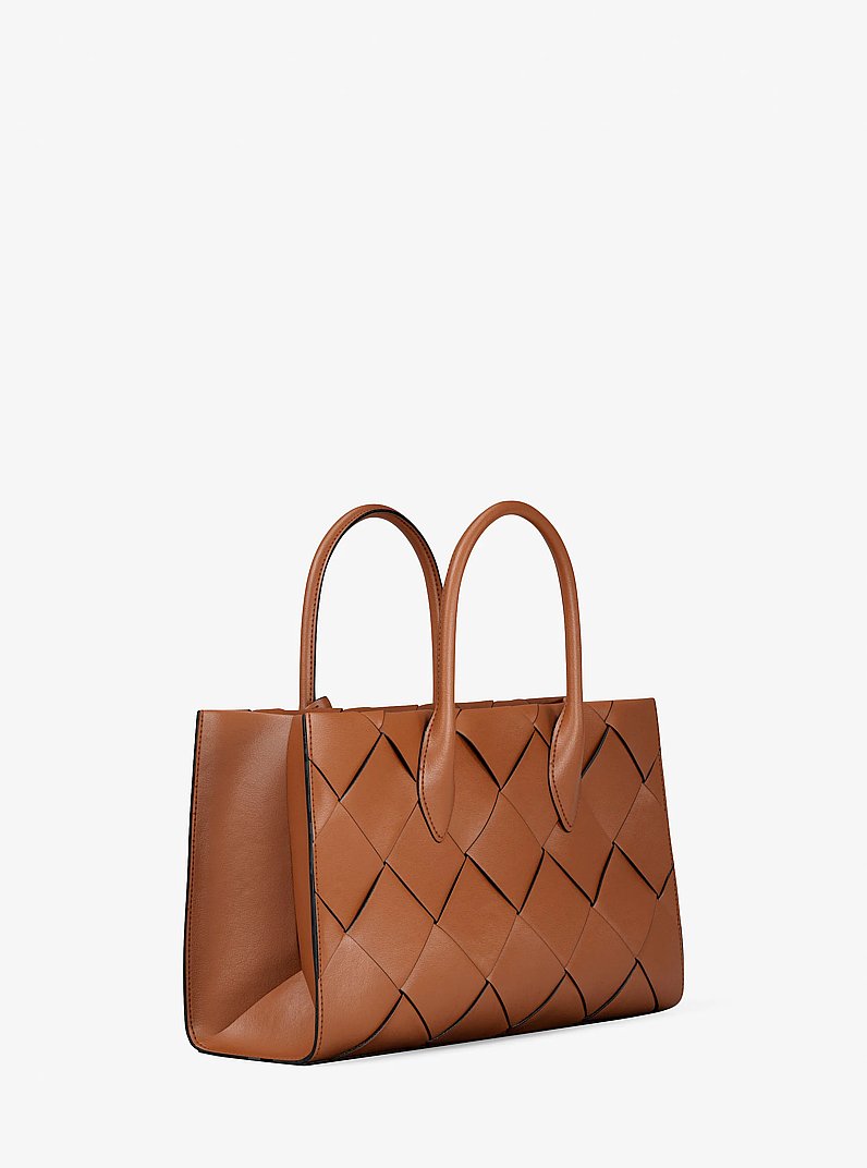 Gewebte Henkeltasche Mirella Medium in LUGGAGE | Michael Kors