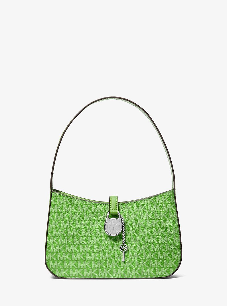 Bolso pochette Lyra peque&ntilde;o con logotipo de la marca in JUNGLE | Michael Kors
