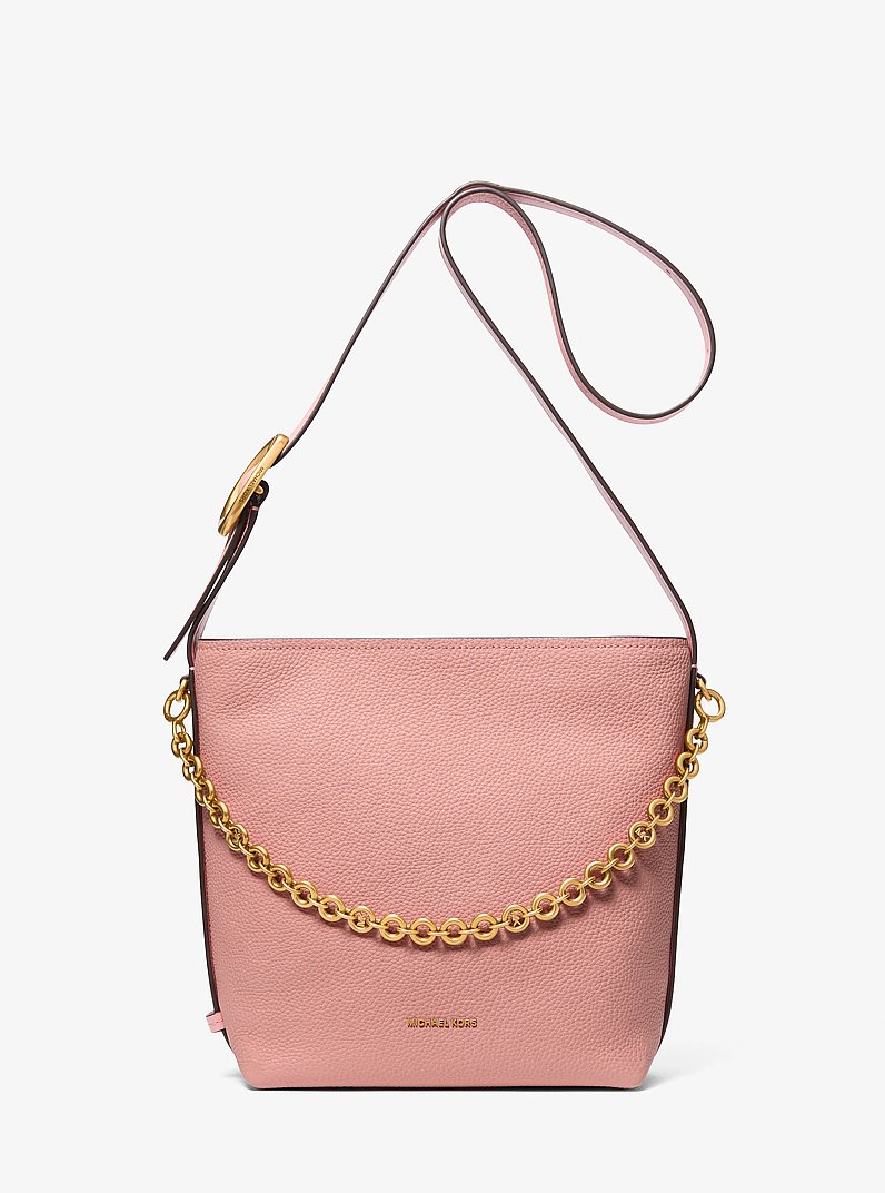 Petit sac fourre-tout seau Nolita en cuir grain&eacute; in PRIMROSE | Michael Kors